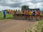 Start zum 15. Feldmarklauf über 9 und 12 Kilometer mit 10 Gaensefurther Sportlern. 