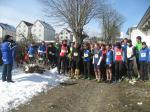 9 Bode-Runners und 2 Gaensefurther Triathleten am Start  einer geänderten Laufstrecke über 11 Kilometer. 