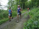 Die Streckenführung auf den idyllischen Waldwegen  verlangte den Läufern durch die Steigungen einiges ab. 