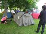 Am Freitag wurden die Zelte in Schwerin aufgeschlagen.