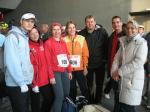 8 Bode-Runners ließen sich durch Sturm und Kälte nicht abschrecken  in 3 Distanzen am Rügenbrücken-Marathon teilzunehmen. (v.l. Florian Börner, Sabine Börner, Petra Kaufmann, Renate Liedtke, Henning Kaufmann (Zuschauer), Dirk Meier. Es fehlen Petra Becker, Lutz Klauß und Jens-Uwe Börner).