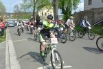 Heiko Dietrich kurz nach dem Start auf die 64-Kilometer-Rad-Strecke in Bad Frankenhausen