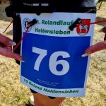 Großaufnahme der Startnummer „76“ von Sandra Homann. „Ein guter Jahrgang, mit der Nummer kann nichts mehr schief gehen!“, meinte die Starterin der Gaensefurther Sportbewegung.
