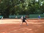 Auf den 4 Tennisfeldern am Schwanenteich wurden die einzelnen Partien ausgetragen. 