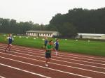 50m Lauf mit Lukas Ladehoff (2.v.l.), bei dem er Fünfter wird.
