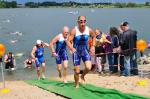 Thomas Vetter verl&auml;sst nach 16:05 Minuten das nasse Element. (WR)