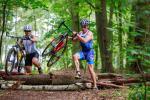 Ralf Rosenmeier (r.) kam mit der anspruchsvollen Strecke im Grunewald gut zurecht.