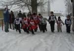 Für die Schüler bis 13 Jahren war es ein Gaudi, durch den tiefen Schnee zu laufen. 