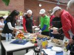 Läuferfrühstück bei den Staßfurter Stadtwerken.