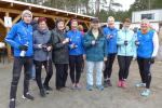 Die Gaensefurther und ihr Anhang vor dem Start  v.l. Stefan Otto (Zuschauer), Birgit Herrmann, Hilde Gaede, Sabine Börner, Klaus Erxlebe, Renate Liedtke, Sandra Zelmer, Jens-Uwe Börner.

