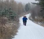 Die Damen wechselten bei steilen Anstiegen auch mal in den schnellen Wanderschritt.