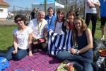 Treffen mit Juliane Meyer (r.), einer ehemaligen Teamgefährtin, die durch ihre Siege von namhaften internationalen Laufwettbewerben große Erfolge feiern konnte. 