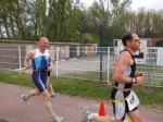 Olaf Moch war im Hauptwettkampf über 5km Lauf, 22km Radfahren und 2,5km Lauf unterwegs. 