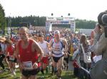 Nach dem Start zum 43,5 km langen Marathon mit Sabine und Jens-Uwe Börner.