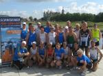 Die Bode-Runners mit weiteren Läufern aus Sachsen-Anhalt vor dem Start.