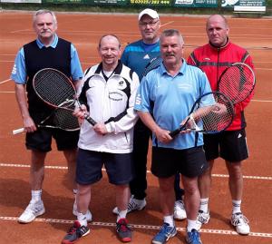 Mannschaft Herren 50 v.l.Achim Engel, Andreas Trensinger, Manfred Rademann, Reiner Christoph, Steffen Mattheis