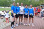 Bode-Runners vor dem Start v.l. Jörg Schäper, Sibylle Schäper, Dirk Meier, Sabine Börner, Jens-Uwe Börner.