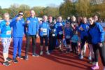 Natürlich Sekt, schließlich hatten die Bode-Runners einige Altersklassenplatzierungen und den zweiten Platz in der Mannschaftswertung im Solvay-Cup zu feiern!