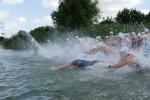 Start am Löderburger See bei einem der vergangenen Triathlons.        