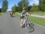 Die Schüler B waren 5 km mit dem Fahrrad unterwegs.