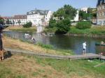 Kanus und Besatzungen wurden zu Wasser gelassen