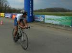 Matthias stieg am ersten Wettkampftag gleich auf' s Fahrrad zum 8km Einzelzeitfahren. 