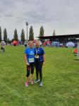 Christa und Harald Fümel nach ihren Starts beim 3-Länder-Marathon am Bodensee. Christa belegte in einer Zeit von 01:06:46 Stunden über elf Kilometer den dritten Platz in ihrer Altersklasse W65. Harald lief in der M70 einen starken Halbmarathon in 02:10:25 Stunden.