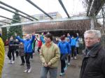 In Staßfurt begann der 34. Silvesterkarpfenlauf mit einer zünftigen Erwärmung. 