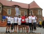 Diese Bode-Runners traten bei der 'Mutter aller Läufe'  in Belzig an (v.l.): Jens-Uwe Börner, Tina Börner, Detlef Schäfer, Petra Becker, Florian Börner, Sabine Börner, Lutz Klauß und Renate Liedtke).