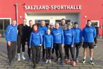 Die Bode-Runners waren in Staßfurt  beim Silvesterkarpfenlauf  stark vertreten (v.l.) Sven Wagner, Daniel Bierbach, Stephan Kreuschmer, Sabine Börner, Jan Zaschke, Rieke Lucie Zaschke, Stefan Sindermann, Jens-Uwe Börner, Marcel Bierbach, Petra Becker, Detlef Schäfer, Simon Albrecht 