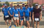 Die Mannschaft der Gaensefurther Sportbewegung vor dem Start
v.l.n.r. Stefan Berger, Olaf Moch, Stefanie Nowak, Sven Hohmann, Annegret Wille, Gregor Weise, Heike Lenz, Maik Löwe und Maik Müller
