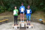 Platz eins und drei in Gaensefurther Hand! Sandra Homann (Mitte) und Kathleen Mahler (re.) haben über 5,7 Kilometer alles gegeben!