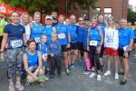 Die Läufer der Gaensefurther Sportbewegung vor dem Start zum 1. Lauf der Bildung anlässlich der „Langen Nacht der Volkshochschulen“