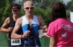 Steffen Fleischer spielte vor allem auf der 4,2 Kilometer Laufstrecke seine Stärken voll aus. Foto: Volksstimme
