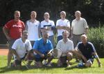 Die Gaensefurther Teilnehmer am 1. Schlossquellen-Cup v.l. Mike Prüfer, Frank Hirschfeld, Frank Müller, Reiner Christoph, Roberto Henschke, Manfred Rademann, Ronny Selig, Bernd Gothe, Norbert Krebs. Es fehlen Michael Friedrich und Berndt Hämmerling. 