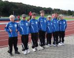 Die Teilnehmer der Gaensefurther Sportbewegung am GutsMuths Sportfest in Quedlinburg v.l. Marek Kadereit, Robin Dietrich, Paul Höber, Pascal Richter, Nico Ringström, Lea Wienert und Nele Schlüter. 