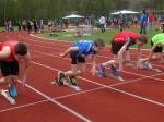 Robin Dietrich beim 75m Sprint.