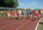 Start über die 10000 m Distanz  mit Jens-Uwe Börner.