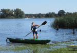 Die 3km auf dem Wasser meisterte Annegret in 20,28 Minuten.