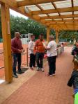 Die Siegerehrung der Herren v.l. Steffen Mattheis (3.), Frank Müller (2.), Ronny Selig (1.) übernimmt Abteilungsleiter Reiner Christoph.