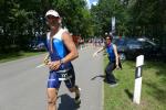 Thomas Vetter startet zur letzten Disziplin, dem 10-Kilometer-Lauf