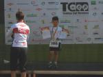 Finn Lampe als Sieger beim Kinderduathlon.