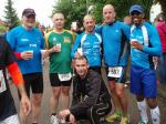 Bode-Runner Lutz Klauß (v.l.) startete zusammen mit Stephan Kühne (Eickendorf) und den Triathleten Janko Schlenker, Thomas Vetter, Toralf Schmidtschneider und Matthias Lampe. 