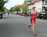 Zweite ihrer Altersklasse wurde beim Jedermanns-Triathlon Annegret Wille.