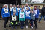 Die Bode-Runners der Gaensefurther Sportbewegung vor dem Start zum 6. Dreikönigslauf in Ilberstedt: Daniel Wuwer, Jette und Rieke Zaschke, Emily Siebert (unten v.l.) sowie Jens-Uwe Börner, Neuzugang Stephan Kreuschmer, Janine Wuwer, Stefan Sindermann, Nicole und Jan Zaschke, Jens Kunkel, Petra Becker und Sabine Börner (oben v.l.)