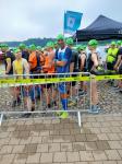 Steffen Schöler wollte 18km laufen und 3,5km schwimmen. Aufgrund einer Unwetterwarnung wurde nach der halben Distanz der Wettkampf abgebrochen.