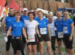 9 Bode-Runners v.l. Jörg Schäper, Sylvia Köhn, Lutz Klauß, Sabine Börner, Dirk Meier, Renate Liedtke, Kartin Krebs, Jens-Uwe Börner und Claudia Meier wollten sich den größten Volkslauf der Altmark nicht entgehen lassen. 