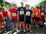 2,4 km war Martin Wille (l.) und die zwei Neu-Bode-Runners Felix Göres und Maximilian Gäde unterwegs.