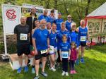 Ein bunter Mix von Bode-Runners der Gaensefurther Sportbewegung beim 43. Quedlinburger Waldlauf.