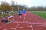 Gemeinsamer Zieleinlauf für Sabine Börner und Claudia Meier (v.l.).